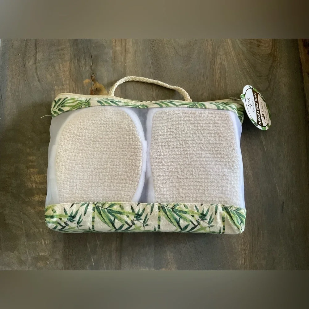 TRU SPA Bamboo 2 PK Sponges With Reusable Bag